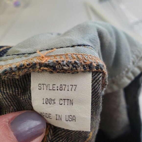 J Crew Boy Jean Women Size 30‎ S Button Fly Stretch Denim Dark Wash - Picture 5 of 13